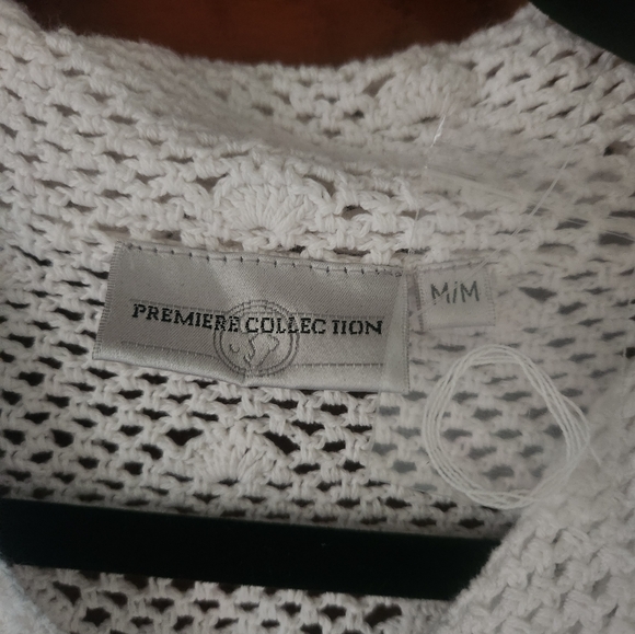 Crochet Sweater Cardigan Medium - Picture 4 of 6